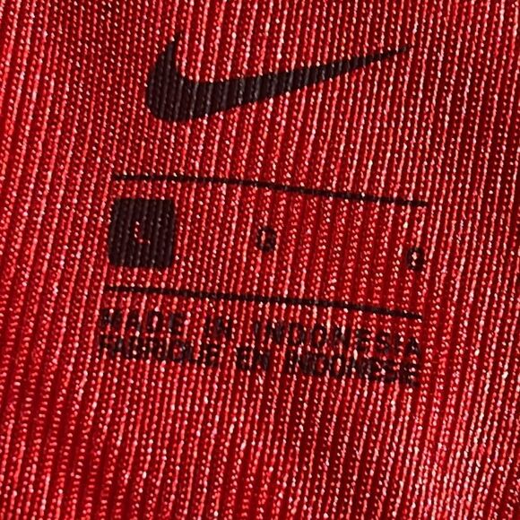 Nike Practice Jersey Mens Size large swoosh Fitbll football recruit red New - Picture 6 of 13